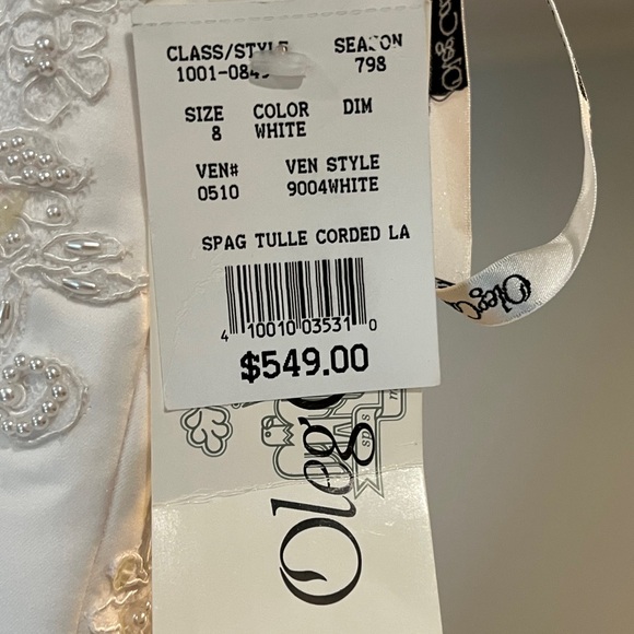 Oleg Cassini gown tulle corset wedding dress NWT - Picture 9 of 10